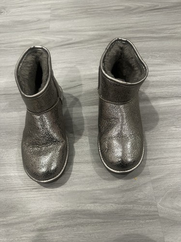 Ugg metallic silver leather - silver,
